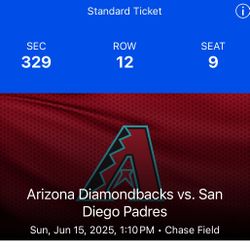 3 DIAMONDBACKS TIX FATHERS DAY GAME