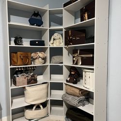 Corner Self Space Closet (White )