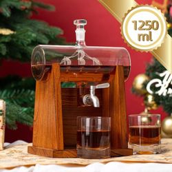 JILLMO 1250ml Whiskey Decanter Set