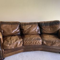 Ugly But Comfy Leather Couch