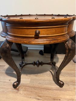 Ashley Furniture Heavy Country French Round End Table