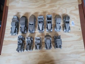 Antique  Car Collection  Pure Pewter 