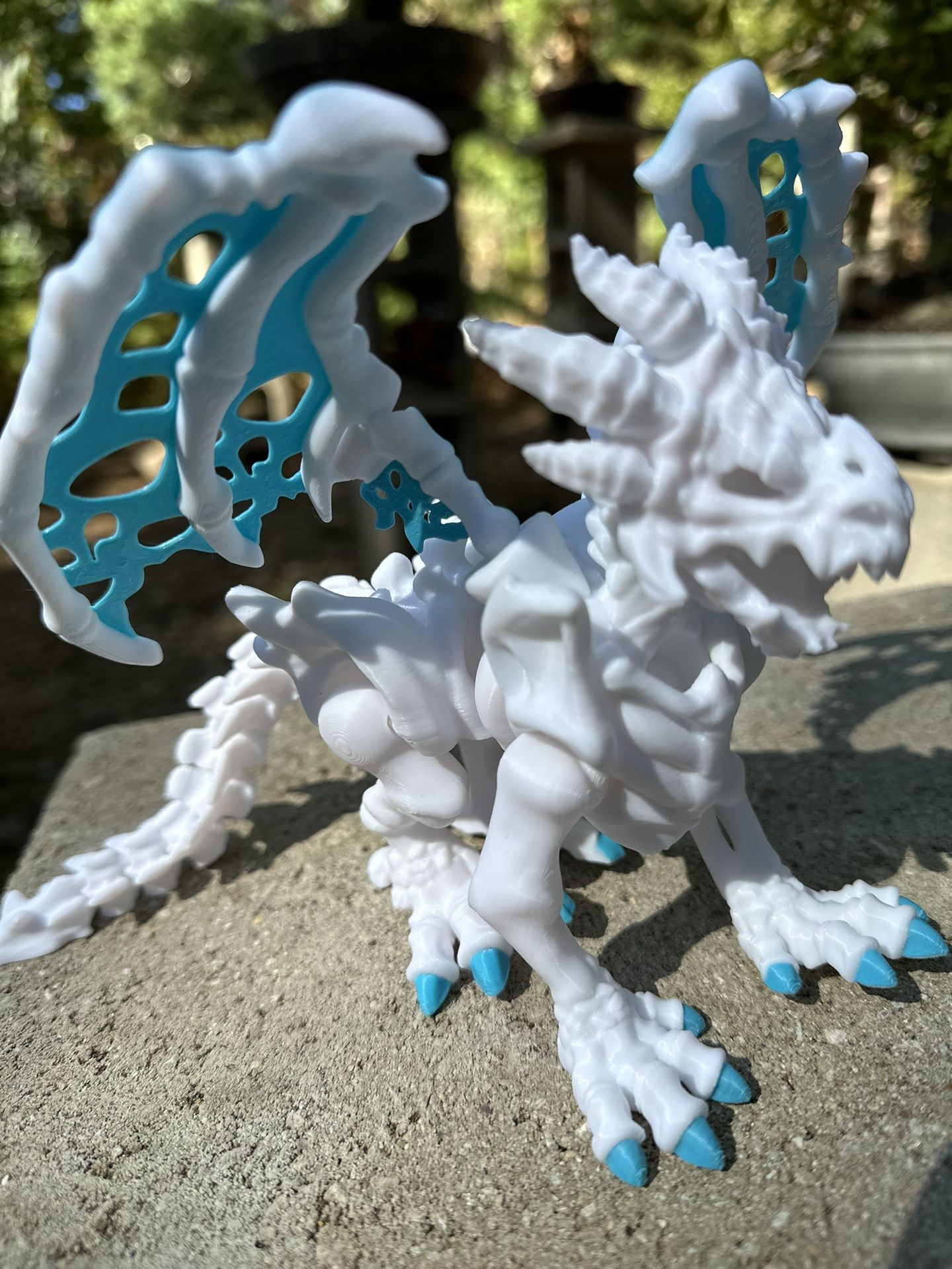 3D Printed Articulated Skeleton Dragon