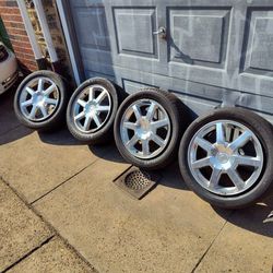 17" factory polished cadillac wheels
