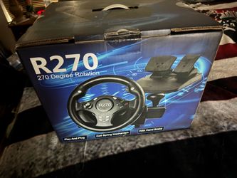 R270 Racing wheel and pedal set