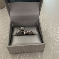 14K White Gold Wedding Bands