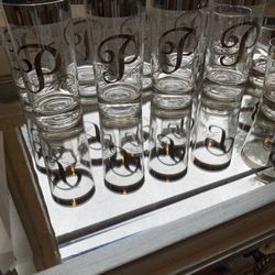 Vintage Bar/ Barware Cocktail Glasses~ 12 Silver