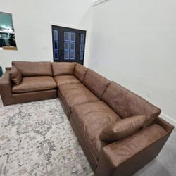 New Emilia Real Leather Sectional