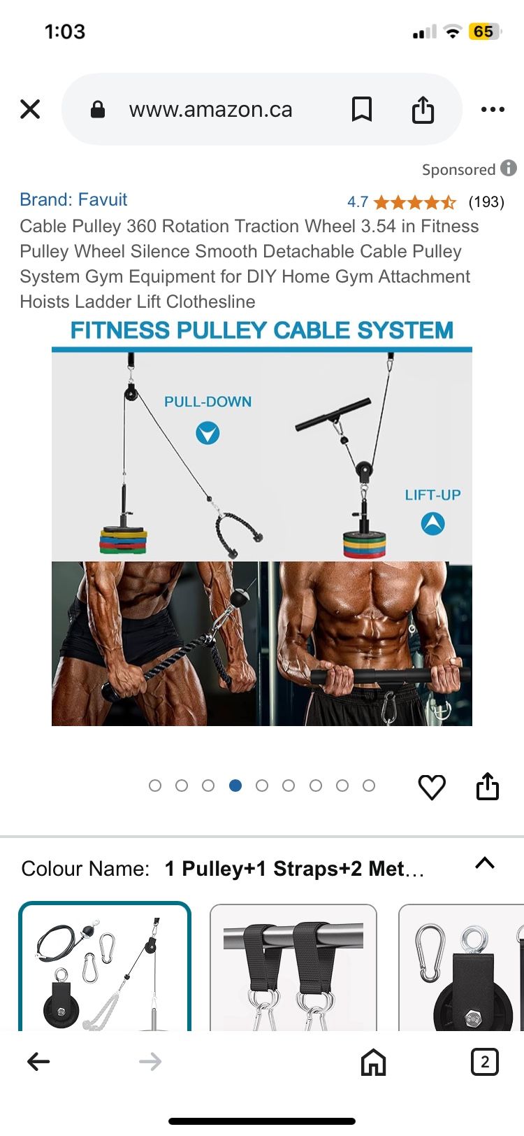 Cable Pulled System With Weight