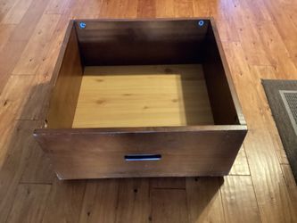 Under Bed Wooden Organizer Boxes With Wheels . Dimensions are: 24-1/2”X24-1/2”X 17”