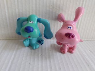 Blue's Clues Blue and Magenta Collectible Action Figures 