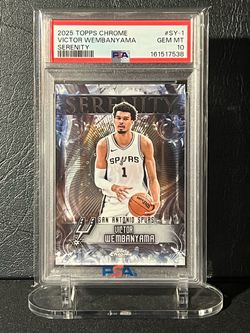 2025 Topps Chrome Victor Wembanyama Serenity PSA 10