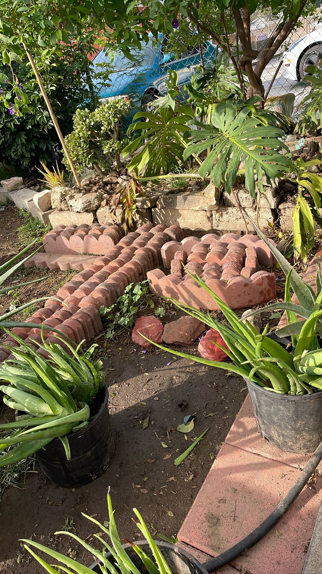 Pave Stone Garden Edging for Plants
