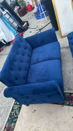 Blue sofa set