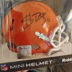 Shedeur Sanders Mini Helmet Cleveland Browns Auto 