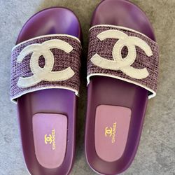 purple slip ons