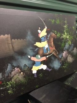 Oriental painting signed by a famous artist other larger is also up on my page along with a pedestal