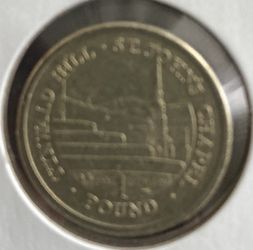 Isle Of Man 2014 Pound Coin, Tynwald Hill 