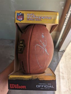 Chargers LT Signed Football
