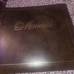 Rare Very Hard to Find Vintage Mid Century Atomic Age 1963 Family Tree 24K Gold Inlaid Leather Photo Album By Family Record Plan Made in the USA