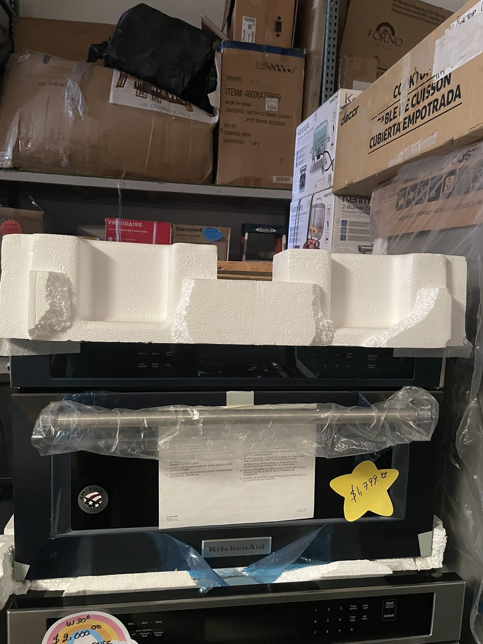 July In Microwave Convection Kitxheniad Black Stainless Steel W 30”