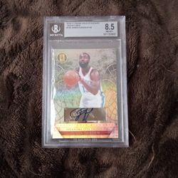 Bgs Graded Autographed James Harden Card