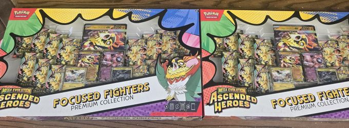 🔥 (2x) SEALED Pokémon Ascended Heroes Focused Fighters Premium Collections!