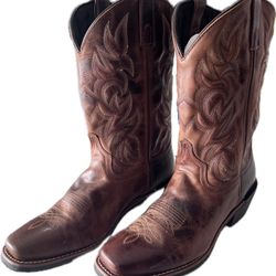 Authentic Laredo Men’s Western Boots – Rust Earth – Size 9.5 D