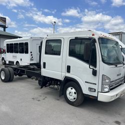 2008 Isuzu NPR Crew Cab And Chassis For Flatbed Box Or Dump Body Steel Aluminum 