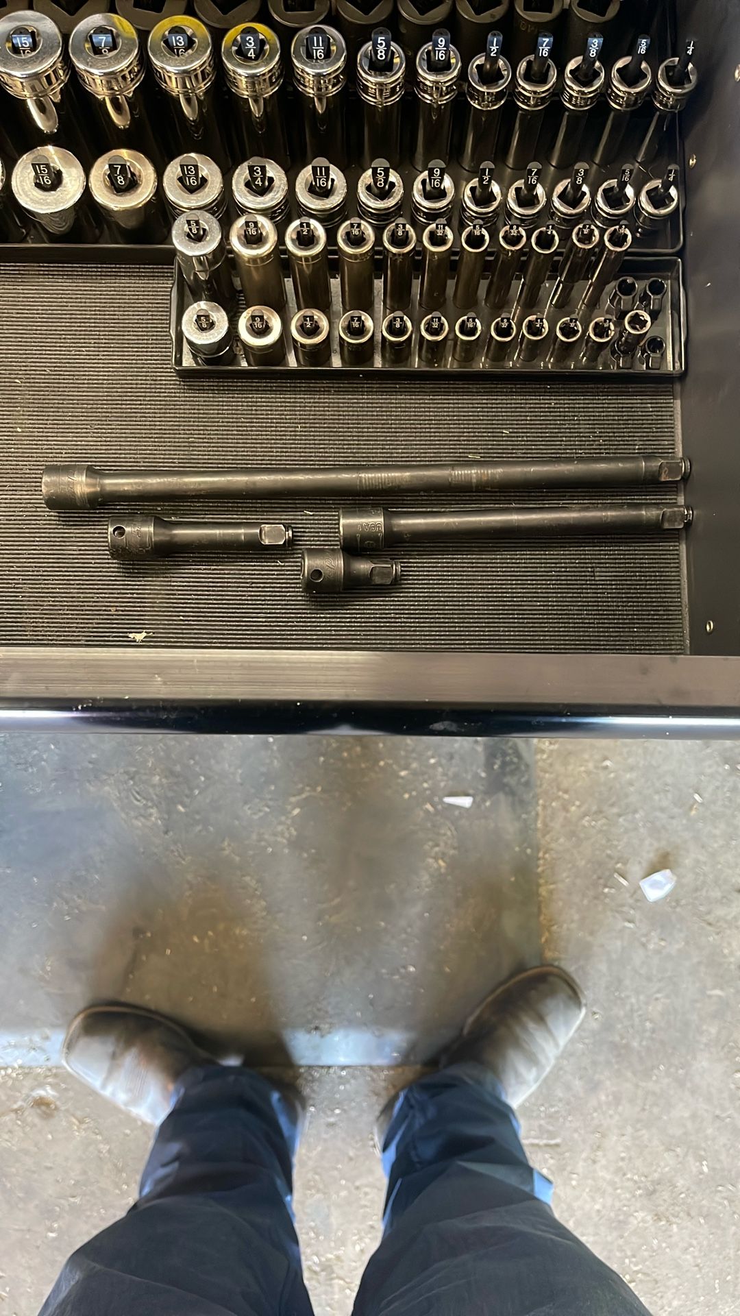 4 pc 3/8" Drive Snap Ring Impact Extension Set