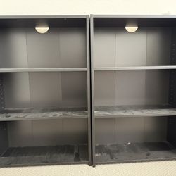 Small Bookshelves- Black Pair