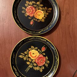 Vintage Japanese wooden plate