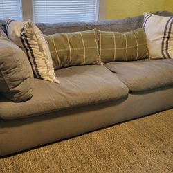 90" Grey Cloud Sofa