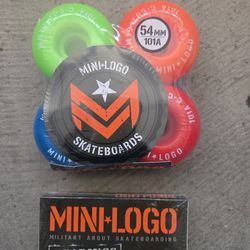 Powell Mini Logo Skateboard wheels and bearings