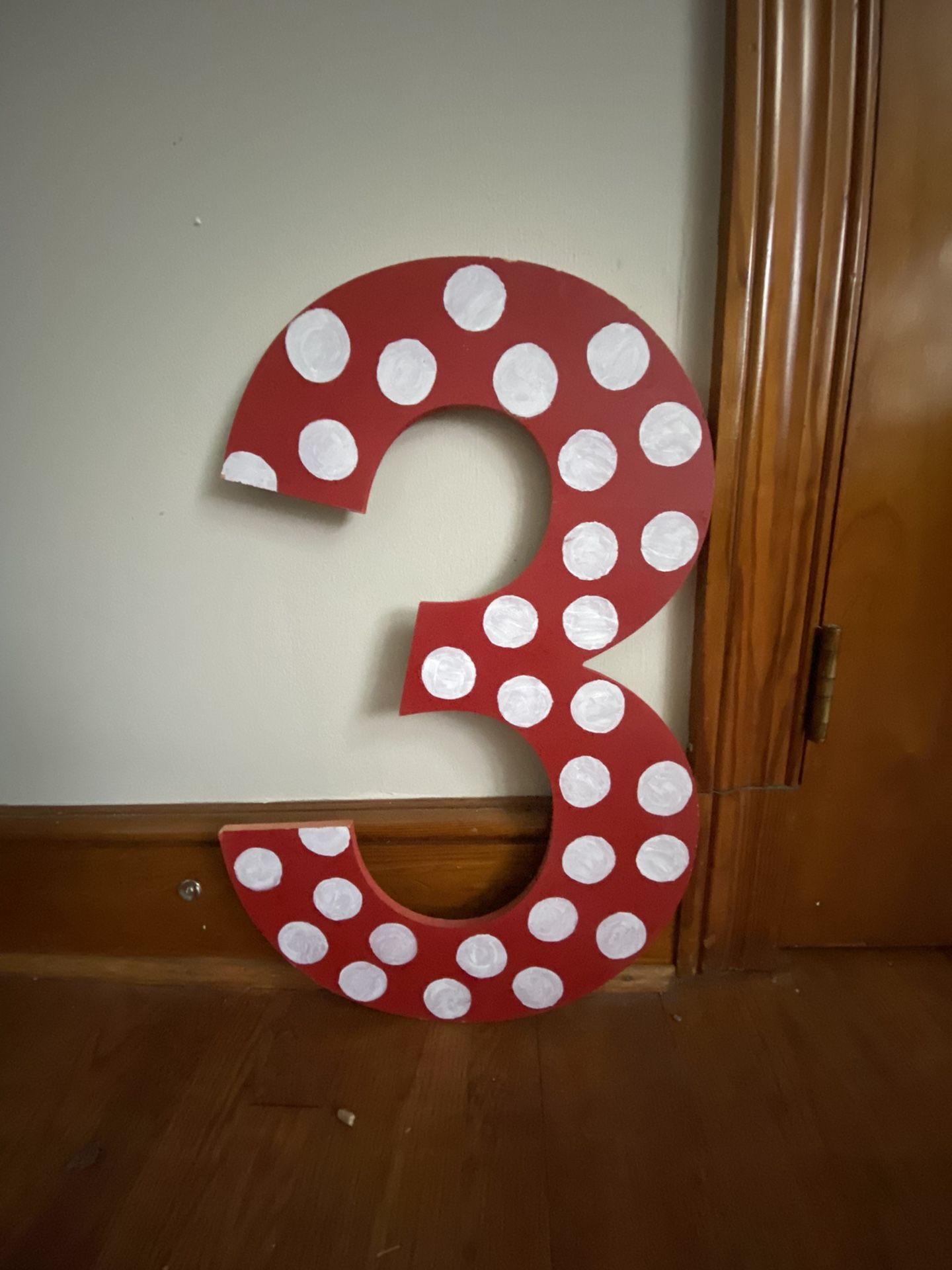 Large Wooden 3 Photography Prop