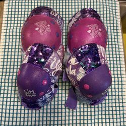 Girls SIZE M. LittleMissMatched Fearless Magic Sequin Protective Pad Set