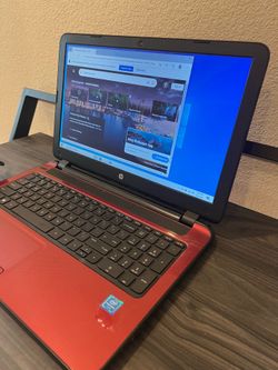 HP 15.6" Red Laptop