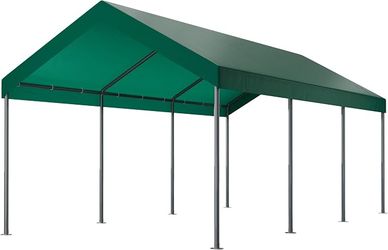 10x20ft Heavy Duty Carport with UV Resistant Canopy