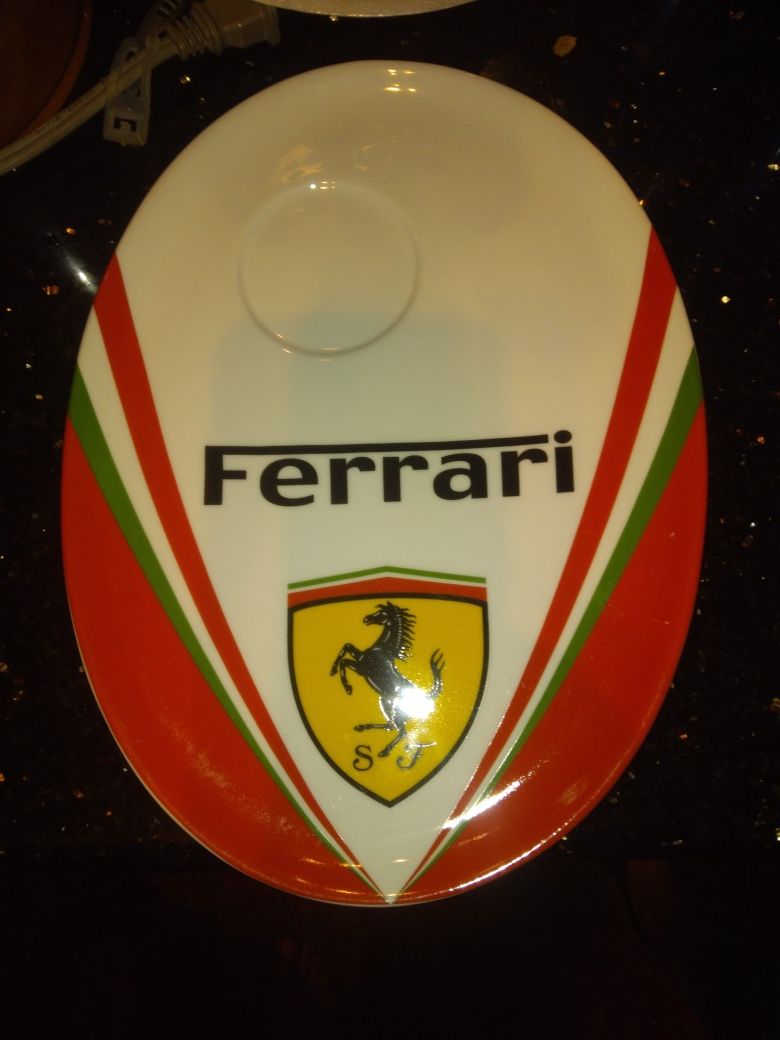 Ferrari biscotti n Espresso plates