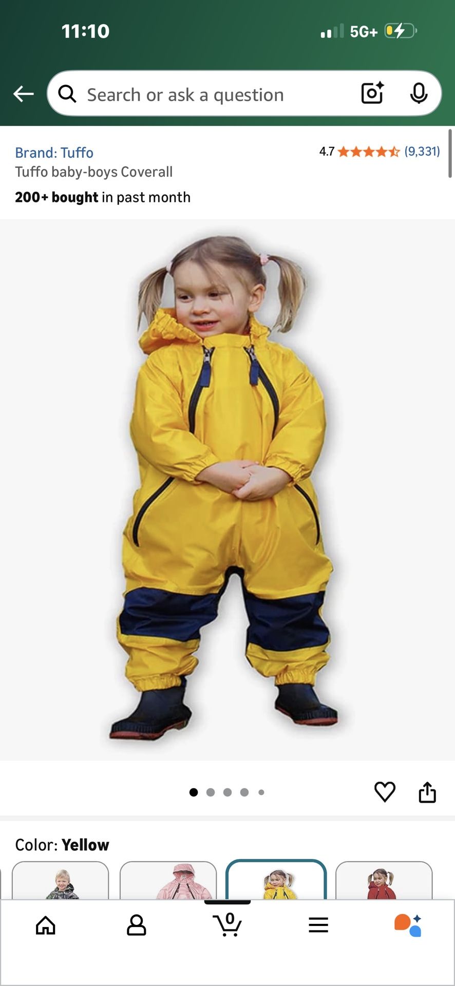 Rain suit 4T