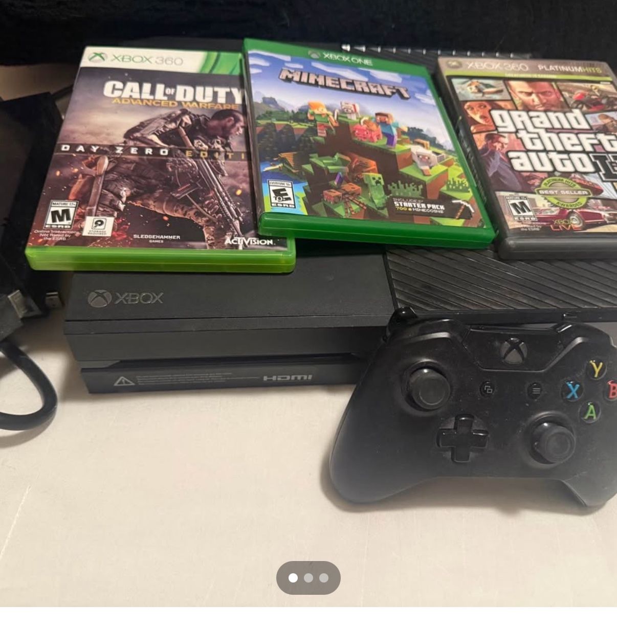 Xbox 1 Works Great With 3 Games 