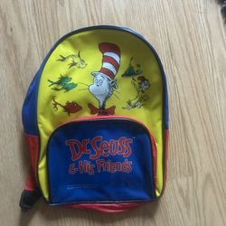 Children Dr. Seuss Back Pack and  Friends New no Tags 2019