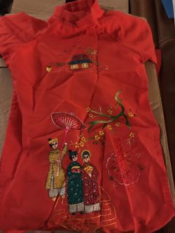 2T Kids Red Chinese Dress
