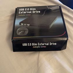 USB 2.0 Slim External Drive (Colorful Series)