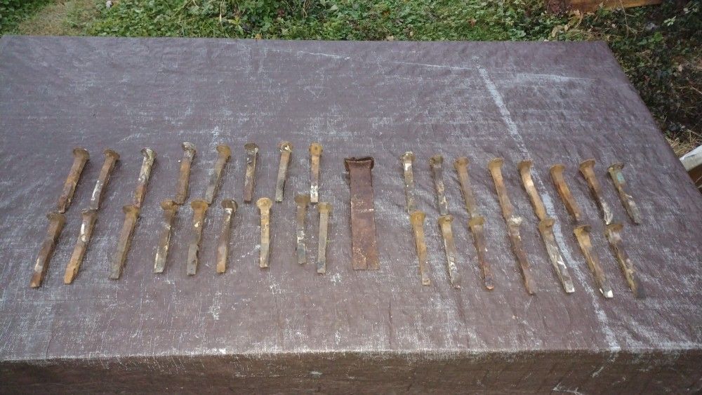 Lot of 33 Railroad Spikes