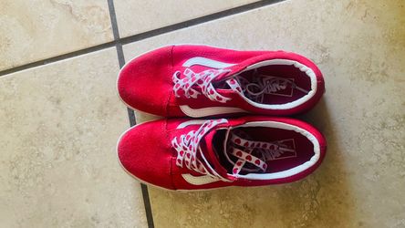 Red Vans Shoes-size 4