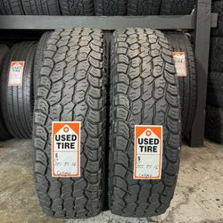 (2) LT 225/75/16 Celimo 