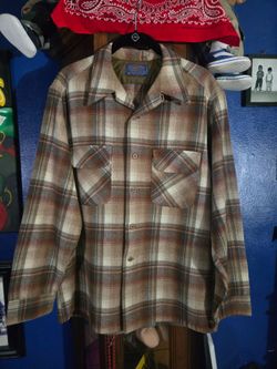 Vintage Pendleton Board Shirt.  Large.