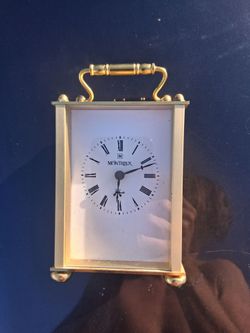 Montreux Carriage brass clock from Germany
