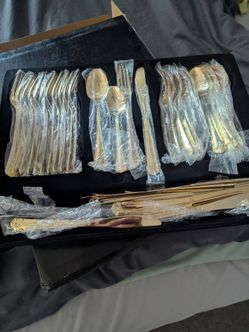Silverware 65 PCS. Gold Set (New)